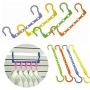 5pcs Random Color 5-Hole Space Saving Plastic Clothes Hanger Magic Hanger Space Saving Hanger Wonder Closet Organizer Multi-Port Hook 5pcs Random Color 5-Hole Space Saving Plastic Clothes Hanger Magic Hanger Space Saving Hanger Wonder Closet Organizer Multi-Port Hook