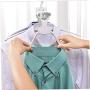 Travel Folding Hanger Plastic Pants Skirt Hangers Magic Space Saving Clothes Hangers for Suit Coat Pants Skirts Shorts