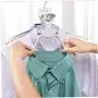 Travel Folding Hanger Plastic Pants Skirt Hangers Magic Space Saving Clothes Hangers for Suit Coat Pants Skirts Shorts