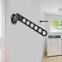 Wall Mounted Clothes Hanger Black Wall Mount Clothes Hanger Laundry Hangers Wall Mount Metal Closet Hooks with Swing Arm Set of 2 Wall Mounted Clothes Hanger Black Wall Mount Clothes Hanger Laundry Hangers Wall Mount Metal Closet Hooks with Swing Arm Set of 2