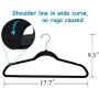 Premium Velvet Suit Hangers Heavy Duty - Non Slip & Space-Saving Clothes Hangers with 6 Finger Clips and Tie Rack for Men and Women (30 Pack)