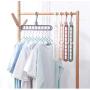 10pcs Random Color Multi-Port Support Circle Clothes Hanger Clothes Drying Racks Multifunction Plastic Scarf Clothes Hanger Hangers Storage Rack