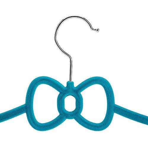 10 Packs Velvet Hangers Non-Slip Flocking Hanger Without Trace Bow Tie Hanger Clothes Hangers Indoor Airer (Color : Purple)