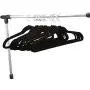 Greensen Velvet Hangers, 20 Pcs Heavy Duty Durable Non Slip Bar Clothes Suit Shirt Pant Hangers Organization Home (Black)