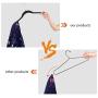 NNDQ Premium Velvet Shirt Hangers (Pack of 15) Non Slip Clothes Hangers, 360° Swivel Hook, Felt Hangers for Tops, Dress Shirts, Space Saving,Black