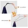 NNDQ Premium Velvet Shirt Hangers (Pack of 15) Non Slip Clothes Hangers, 360° Swivel Hook, Felt Hangers for Tops, Dress Shirts, Space Saving,Black
