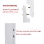 Shotbow Coat Rack Hat Stand Free Standing Display Rack, Solid Wood Hanger Bedroom Clothes Rack Hanging for Clothes Hats and Scarves, Elegant Design for Home or Office Hall and Entryway (White)