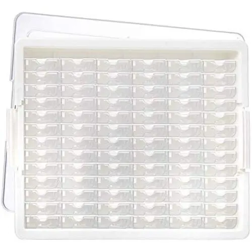 Elizabeth Ward Bead Storage Solutions: 82-Piece Tiny Container Storage Tray ? Bead Organizer with 78 Tiny Containers, a Tray and Lid for Beads and More Elizabeth Ward Bead Storage Solutions: 82-Piece Tiny Container Storage Tray ? Bead Organizer with 78 Tiny Containers, a Tray and Lid for Beads and More