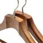 Mgxdd Wood Suit Hangers,Hangers Wooden 44.5 cm Quality Coat Clothes Suit Hangers and Premium Finish with Stronger&Thicker Non-Slip Bar -4 Pack,C,44.5304.5cm
