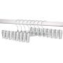 NORTHERN BROTHERS Pants Hangers with Clips, 50 Pcs Metal Skirt Hangers with Clips Trouser Bulk Clip Hangers for Pants