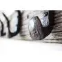 Vintage Rustic Coat Rack ?Authentic Barn Wood Hanger Rack for Towels, Clothes, Hats, Bags?Antique Door & Wall Mounted 5-Hook Rail (Railroad Spike Double Hook- 32&quotx5?&quotx 7/8&quot, Gray)