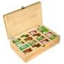 Muti-purpose Tea Storage Box, 100% Bamboo 16 Grid Adjustable Tea Bag Holder Organizer with Latching Lid, Detachable Partition, Perfect for Tea Lovers, Natural Color(7.48"X12.48"X3.54") Muti-purpose Tea Storage Box, 100% Bamboo 16 Grid Adjustable Tea Bag Holder Organizer with Latching Lid, Detachable Partition, Perfect for Tea Lovers, Natural Color(7.48"X12.48"X3.54")