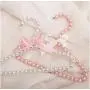 10pcs 20cm Children Pearl Hanger Fashion Dog Hangers for Clothes Pegs Baby Pearl Plastic Pet Hangers Random Color