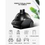 AICOK Professional Heavy Duty Hanging Clothes Steamer, 1500W Full Size Garment Steamer for Clothes, 1.6L(56.3OZ) 70min Continuous Steam, Fabric Brush/Splint/2 Hangers, 4-Level Height Adjustment, Black