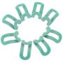 20PCS Random Color Cloth Hanger Hook Mini Flocking Clothes Hanger Easy Hook Closet Organizer Holder Save Space Non Slip Flocking Hanger