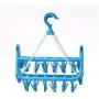 32 Clips Folding Clothes Hanger Dryer Plastic Clothespin Windproof Socks Underwear Drying Rack Closet Wardrobe Organizer 4pcs Random Color 32 Clips Folding Clothes Hanger Dryer Plastic Clothespin Windproof Socks Underwear Drying Rack Closet Wardrobe Organizer 4pcs Random Color