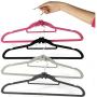 20PC Random Color Clothes Hanger ABS Closet Organizer Pile Coating Mini Flocking Coat Hooks Closet Organizer Clothes Hanger