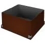 Pop n’ Store Decorative Storage Boxes with Lid, Collapsible and Stackable, Medium Square Box, Interior Size (9.75”x9.75”x5.75”), Brown Pop n’ Store Decorative Storage Boxes with Lid, Collapsible and Stackable, Medium Square Box, Interior Size (9.75”x9.75”x5.75”), Brown