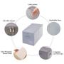 iwill CREATE PRO 60L Extra Large Quilts Comforters Blankets Duvets Storage Containers with Lid, Dust Proof Storage Organizer Boxes for Seasonal Beddings, Light Gray