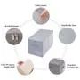 iwill CREATE PRO 60L Extra Large Quilts Comforters Blankets Duvets Storage Containers with Lid, Dust Proof Storage Organizer Boxes for Seasonal Beddings, Light Gray