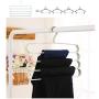 Maimuxi Pants Hangers - 3 Pack Scarf Hangers S-Type Clothes Pant Hangers Multi-Purpose Pants Hanger Space Saving Closet Organizer for Scarfs Jeans Clothes Trousers Towels