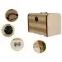 Willcomes Wooden Money Storage Boxes Treasure Chest Piggy Bank Handmade Jewelry Organizer With Lock and Two Keys