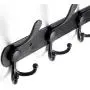 Wall Mount Coat Rack Hooks Hanger, Heavy Duty Stainless Steel Hat Clothes Holder Metal Rail 4 Tri Hanger for Entryway Bathroom Closet Room, Black Wall Mount Coat Rack Hooks Hanger, Heavy Duty Stainless Steel Hat Clothes Holder Metal Rail 4 Tri Hanger for Entryway Bathroom Closet Room, Black