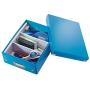 Leitz Click & Store Storage Box, Small Organizer Box, Collapsible, Stackable, Patented Design, Bin, Cabinet, Desk Organizer, Blue (60570036) Leitz Click & Store Storage Box, Small Organizer Box, Collapsible, Stackable, Patented Design, Bin, Cabinet, Desk Organizer, Blue (60570036)