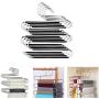 5PC Random Color Multi-Functional Pants Rack Shelves Stainless Steel Wardrobe Magic Hanger S-Shape Clothes Hangers Storage Rack Decoration