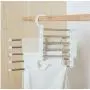 Modern 5-in-1 Portable Multi-Function Stainless Steel Pants Pants Hanger 5pcs Random Color Hanger Clothes Black and White Hangers Modern 5-in-1 Portable Multi-Function Stainless Steel Pants Pants Hanger 5pcs Random Color Hanger Clothes Black and White Hangers