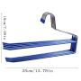 HJYPYJ Magic Hanger,Multifunction Magical Hangers,Double Storage Non-Slip Trouser Hangers,Space-Saving Organizer Hangers,5Pcs 15Pcs Not Easily Deformed/Green / 5 pcs