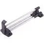 OUNONA Stainless Steel Retractable Closet Pull Out Rod Wardrobe Clothes Hanger Rail Towel Coat Racks Closet Rod Silver,250mm