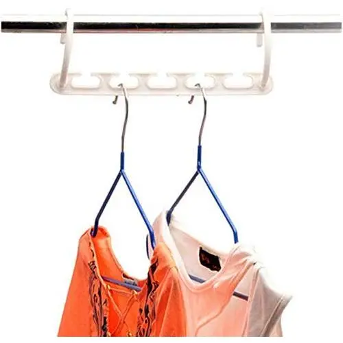 10pcs 3D Space Saving Hanger Magic Clothes Hanger with Hook Closet Organizer Home Tool