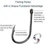 300PCS OstWony High-Carbon Steel Barbed Fishing Hooks with Holes, 10 Specifications of Fishing Hooks, Portable Boxed Hooks, Powerful Hooks That Can Adapt to Various Fishing Environments 300PCS OstWony High-Carbon Steel Barbed Fishing Hooks with Holes, 10 Specifications of Fishing Hooks, Portable Boxed Hooks, Powerful Hooks That Can Adapt to Various Fishing Environments