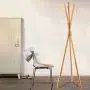 Coat Rack Hanger Clothes Hook Hanging Clothes Rack, Wood Color, 50cm50cm195cm Haiming (Color : Wood Color) Coat Rack Hanger Clothes Hook Hanging Clothes Rack, Wood Color, 50cm50cm195cm Haiming (Color : Wood Color)