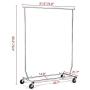 Topeakmart Portable Clothes Hanger Retractable Clothes Dryer Heavy Duty Clothing Garment/Dring Rack
