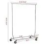Gotobuy Clothing Garment Rack Clothes Hanger Rolling (Style 3)