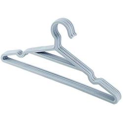 Iddefee Clothes Hanger Pack of 20 Blue Thicken Non-Slip Plastic Hangers-3818cm Closet Organizer Pants Hangers (Color : Blue, Size : 3818cm)