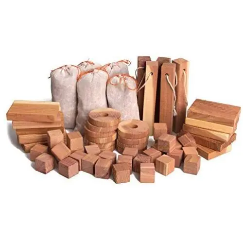 ACMETOP Aromatic Cedar Blocks for Clothes Storage, 100% Natural Cedar Balls Hangers Clothes Protector, Storage Accessories Closets & Drawers Freshener (60Pack) ACMETOP Aromatic Cedar Blocks for Clothes Storage, 100% Natural Cedar Balls Hangers Clothes Protector, Storage Accessories Closets & Drawers Freshener (60Pack)