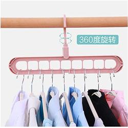 10PC Random Color Multi-Port Hangers for Clothes Folding Magic Rotating Cloth Hanger Decoration Home Storage Wardrobe Rack Space Saving