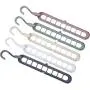 Multi-Port Support Circle Clothes Hanger Hangers Storage RackClothes Hanger Clothes Drying Racks Multifunction Plastic Scarf White