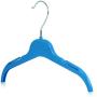 HANGERWORLD 20 Blue 11.8inch Plastic Kids Coat Clothes Garment Baby Toddler Top Hangers with Metal Hook