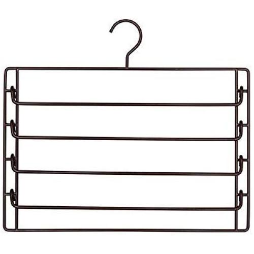 Shirt/Dress Hangers Pack of 2 Detachable Clothes Pants Hangers 5 Layers Aluminum Alloy Pant Slack Hangers Closet Storage Organizer for Pants Jeans Scarf Suit Hangers