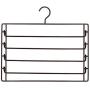 Shirt/Dress Hangers Pack of 2 Detachable Clothes Pants Hangers 5 Layers Aluminum Alloy Pant Slack Hangers Closet Storage Organizer for Pants Jeans Scarf Suit Hangers