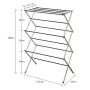 Clothes Drying Rack - Folding Laundry Dryer Hanger Compact Storage Indoor Outdoor - Stainless Steel Clothes Rack Heavy Duty Cloth Drying Stand Clothes Drying Rack - Folding Laundry Dryer Hanger Compact Storage Indoor Outdoor - Stainless Steel Clothes Rack Heavy Duty Cloth Drying Stand