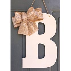 Monogram Door Hanger, Bridal Wedding Decoration - Home Decor