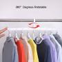 Moyeno 8 in 1 Hangers Space Saving Hangers Hanger Hanger Clothes Hangers Space Saving Pants Hangers Adjustable Hangers Space Saving Foldable Hangers Skirt Hangers Space-Saving Hangers