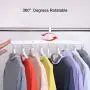 Moyeno 8 in 1 Hangers Space Saving Hangers Hanger Hanger Clothes Hangers Space Saving Pants Hangers Adjustable Hangers Space Saving Foldable Hangers Skirt Hangers Space-Saving Hangers
