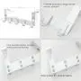 Rongyuxuan Over The Door Hook Hanger, Aluminum Coat Hanger Towel Rack with 5 Hooks for Coats, Hats, Scarves, Towels, Robes, Jackets, Leashes, Hoodies Rongyuxuan Over The Door Hook Hanger, Aluminum Coat Hanger Towel Rack with 5 Hooks for Coats, Hats, Scarves, Towels, Robes, Jackets, Leashes, Hoodies