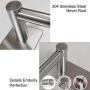 NearMoon Self Adhesive 16-Inch Bathroom Towel Bar- Brushed Nickel Stainless Steel Bath Wall Shelf Rack Hanging Towel Stick On Sticky Hanger Contemporary Style,NO Drilling NearMoon Self Adhesive 16-Inch Bathroom Towel Bar- Brushed Nickel Stainless Steel Bath Wall Shelf Rack Hanging Towel Stick On Sticky Hanger Contemporary Style,NO Drilling
